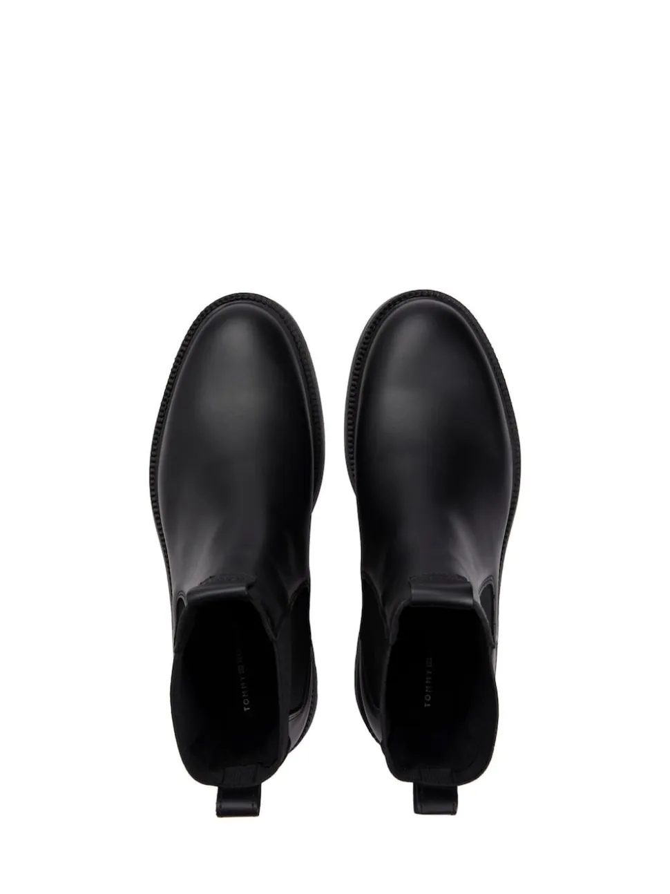 Tommy Hilfiger Black Lightweight Leather Chelsea Boots