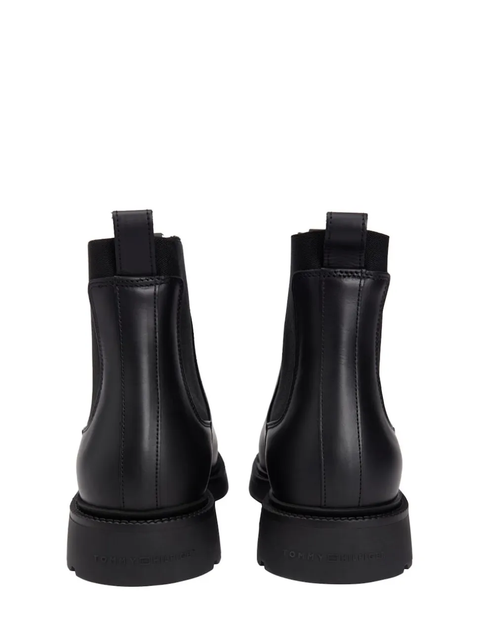 Tommy Hilfiger Black Lightweight Leather Chelsea Boots
