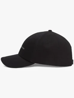 Tommy Hilfiger Black Logo Embroidery Twill Six-Panel Baseball Cap
