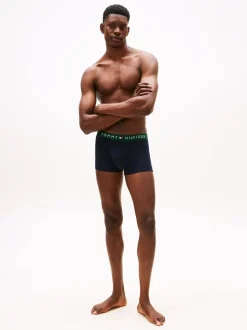 Tommy Hilfiger Black Logo Waistband Trunks 3 Pack