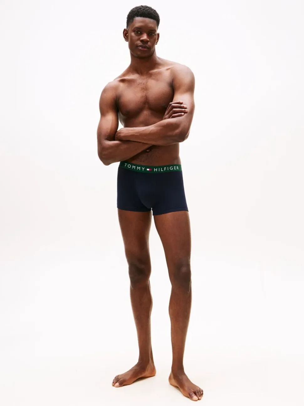 Tommy Hilfiger Black Logo Waistband Trunks 3 Pack