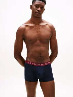 Tommy Hilfiger Black Logo Waistband Trunks 3 Pack