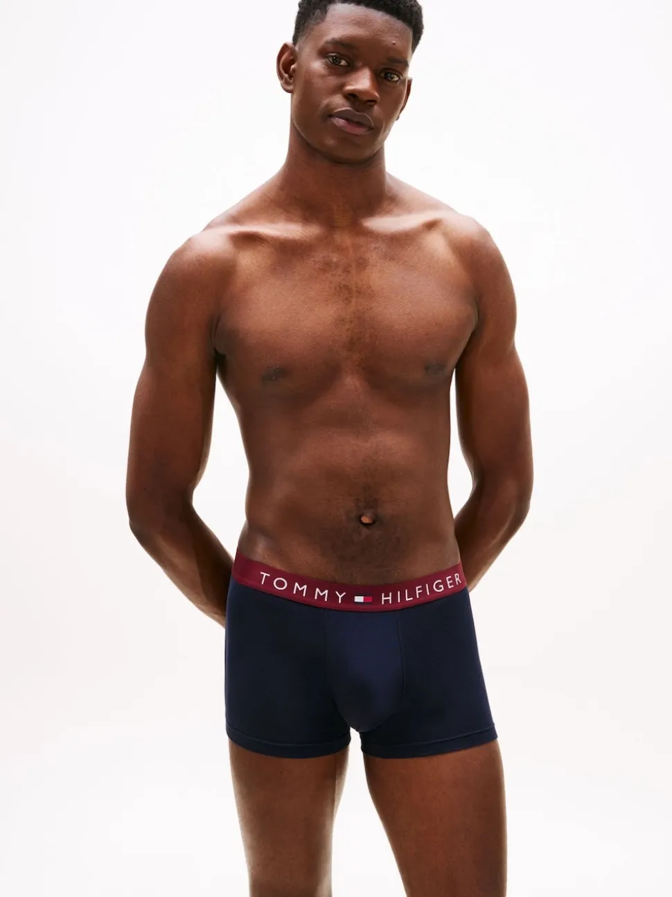 Tommy Hilfiger Black Logo Waistband Trunks 3 Pack