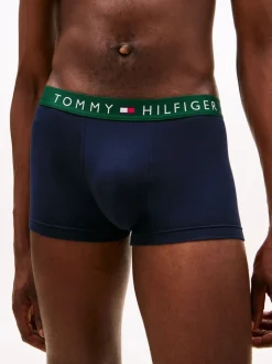 Tommy Hilfiger Black Logo Waistband Trunks 3 Pack
