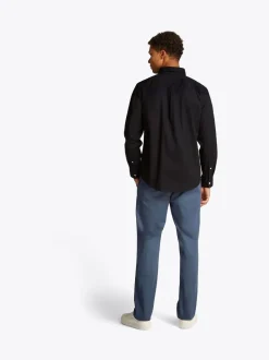 Tommy Hilfiger Black Regular Fit Flex Poplin Shirt