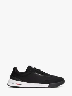Tommy Hilfiger Black Retro Textured Mesh Trainers