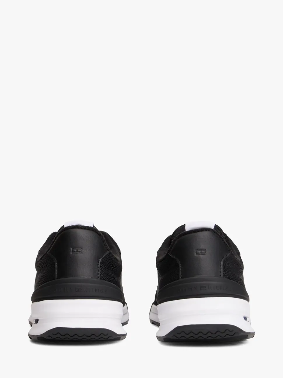 Tommy Hilfiger Black Retro Textured Mesh Trainers