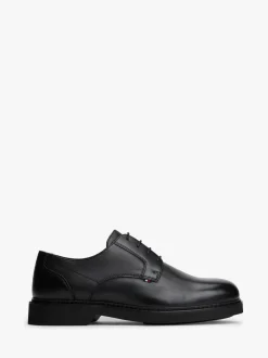 Tommy Hilfiger Black Ultra Lightweight Leather Derby Shoes