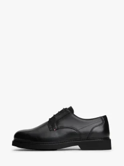 Tommy Hilfiger Black Ultra Lightweight Leather Derby Shoes