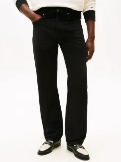 Tommy Hilfiger Black Washed Regular Straight Leg Black Jeans