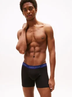 Tommy Hilfiger Blue 3 Pack Signature Logo Waistband Boxer Briefs