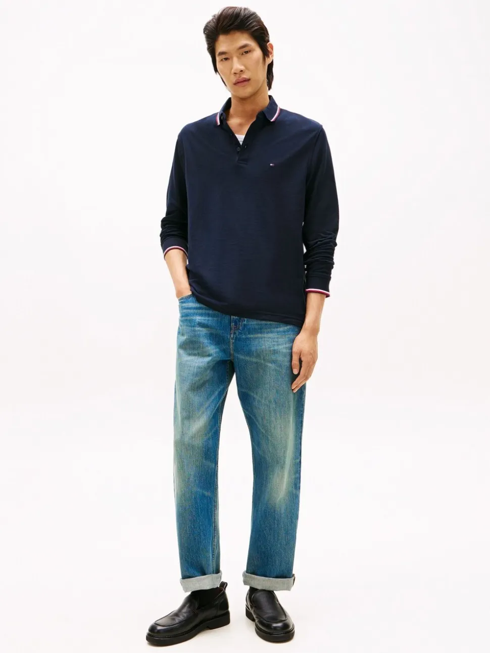 Tommy Hilfiger Blue Back Cinch Relaxed Jeans