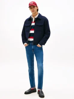 Tommy Hilfiger Blue Bleecker Stretch Cotton Slim Jeans