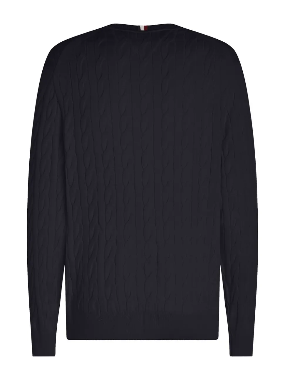 Tommy Hilfiger Blue Cable Knit Crew Neck Jumper