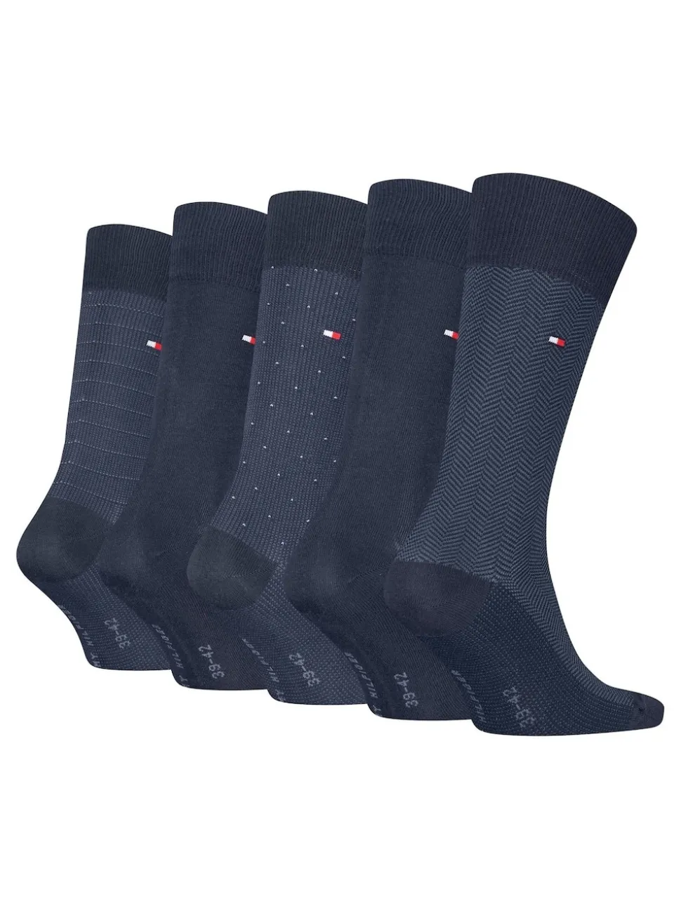 Tommy Hilfiger Blue Classic Socks 5 Pack Gift Box