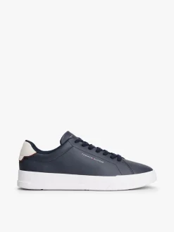 Tommy Hilfiger Blue Court Essential Leather Trainers