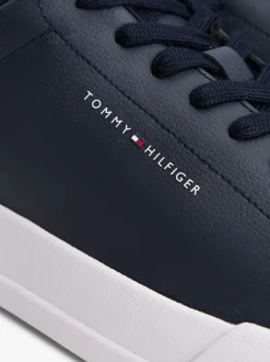 Tommy Hilfiger Blue Court Essential Leather Trainers