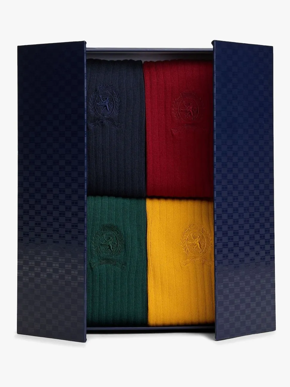 Tommy Hilfiger Blue Crest Socks 4 Pack Gift Box