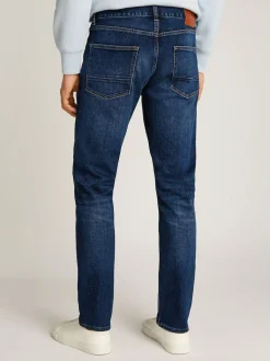 Tommy Hilfiger Blue Denton Whiskered Straight Leg Jeans