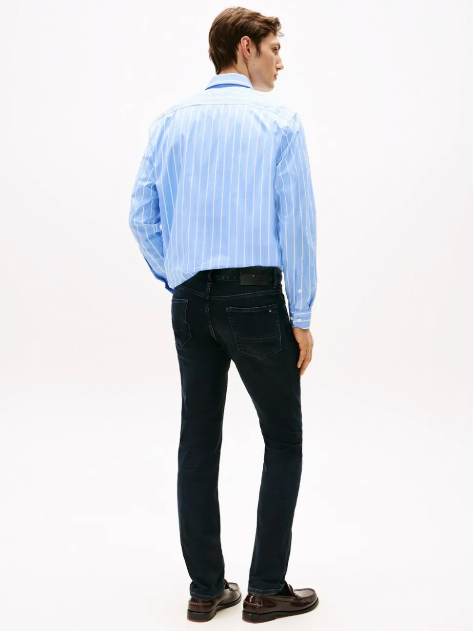 Tommy Hilfiger Blue Denton Straight Jeans With Stretch