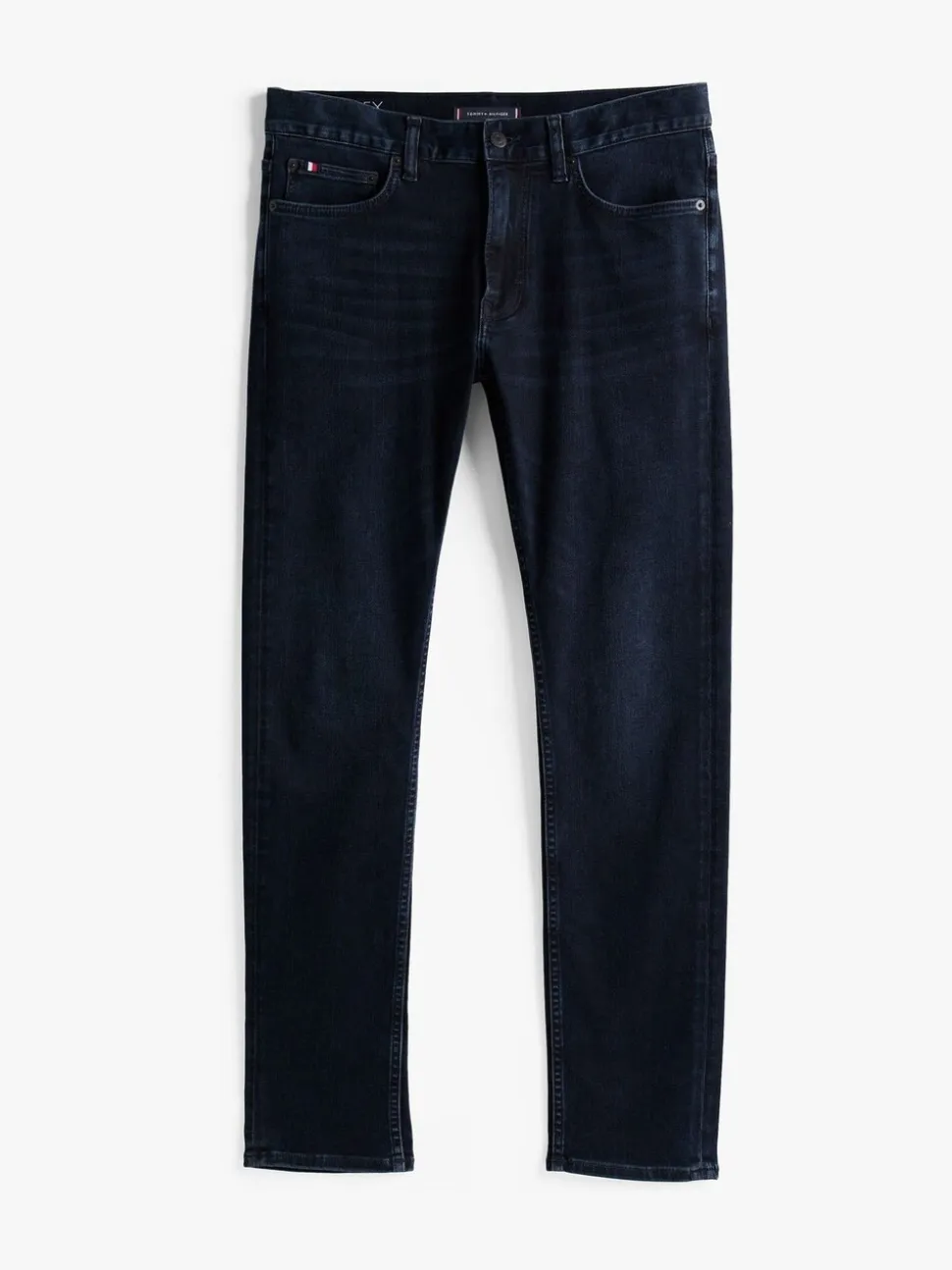 Tommy Hilfiger Blue Denton Straight Jeans With Stretch