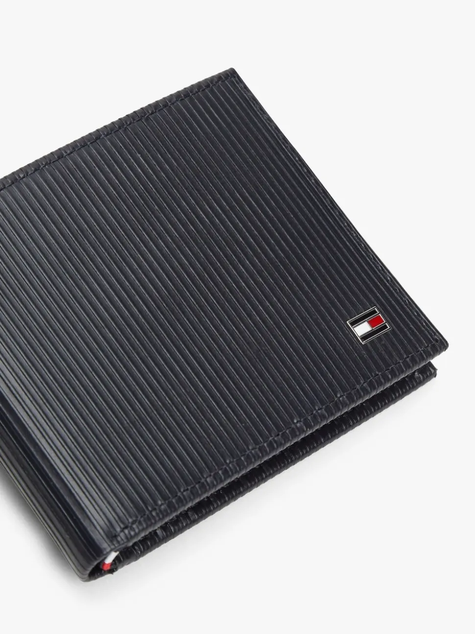 Tommy Hilfiger Blue Flag Bifold Leather Credit Card Wallet