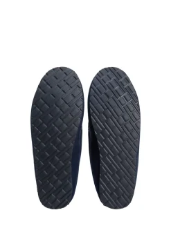 Tommy Hilfiger Blue Fleece Lined Driver Slippers