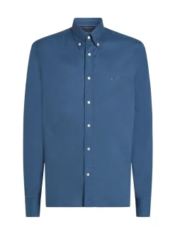 Tommy Hilfiger Blue Flex Regular Fit Poplin Shirt