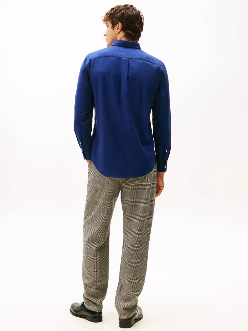 Tommy Hilfiger Blue Flex Regular Fit Flannel Shirt