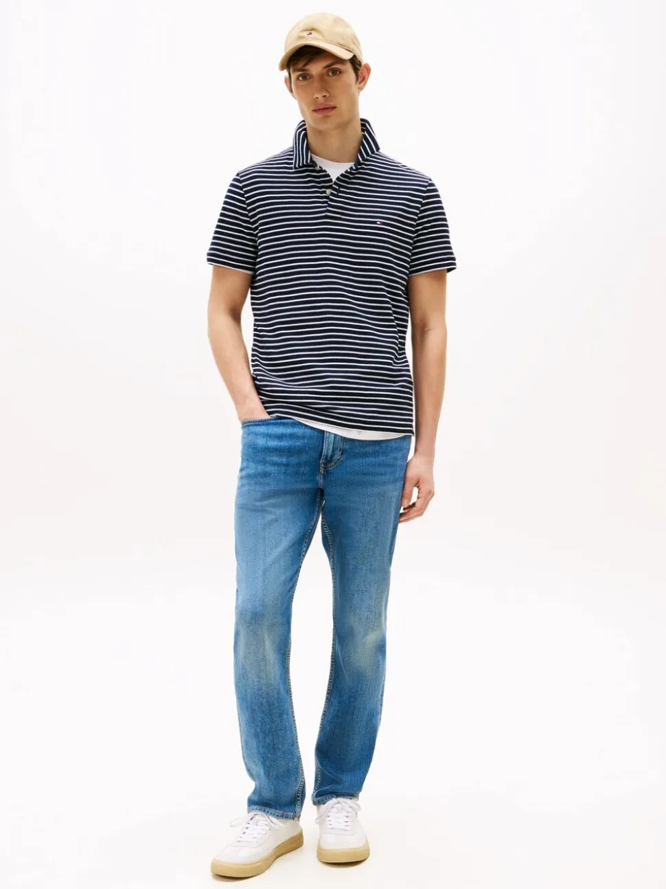 Tommy Hilfiger Blue Light Core Harlem Tapered Leg Jeans