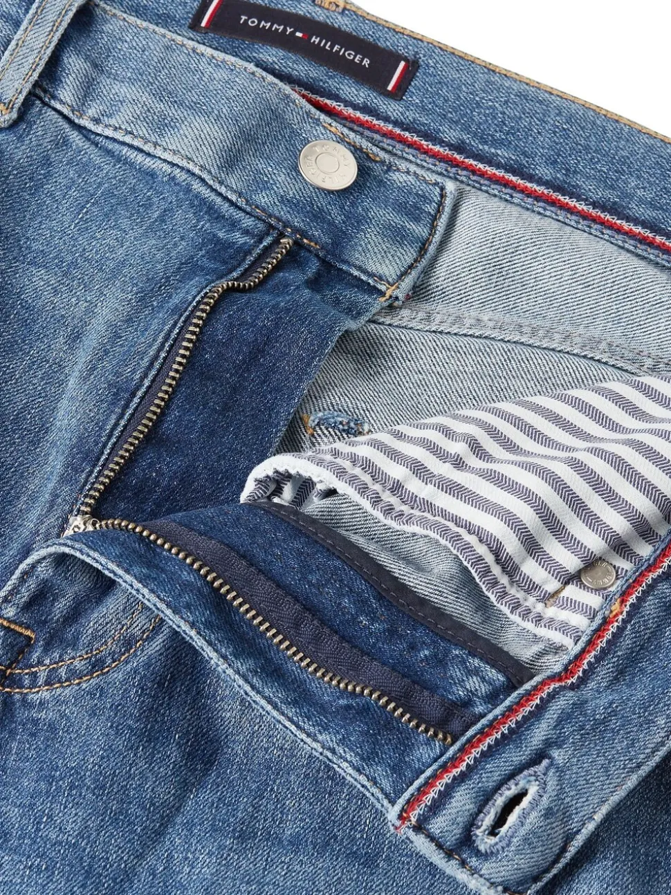Tommy Hilfiger Blue Light Core Harlem Tapered Leg Jeans