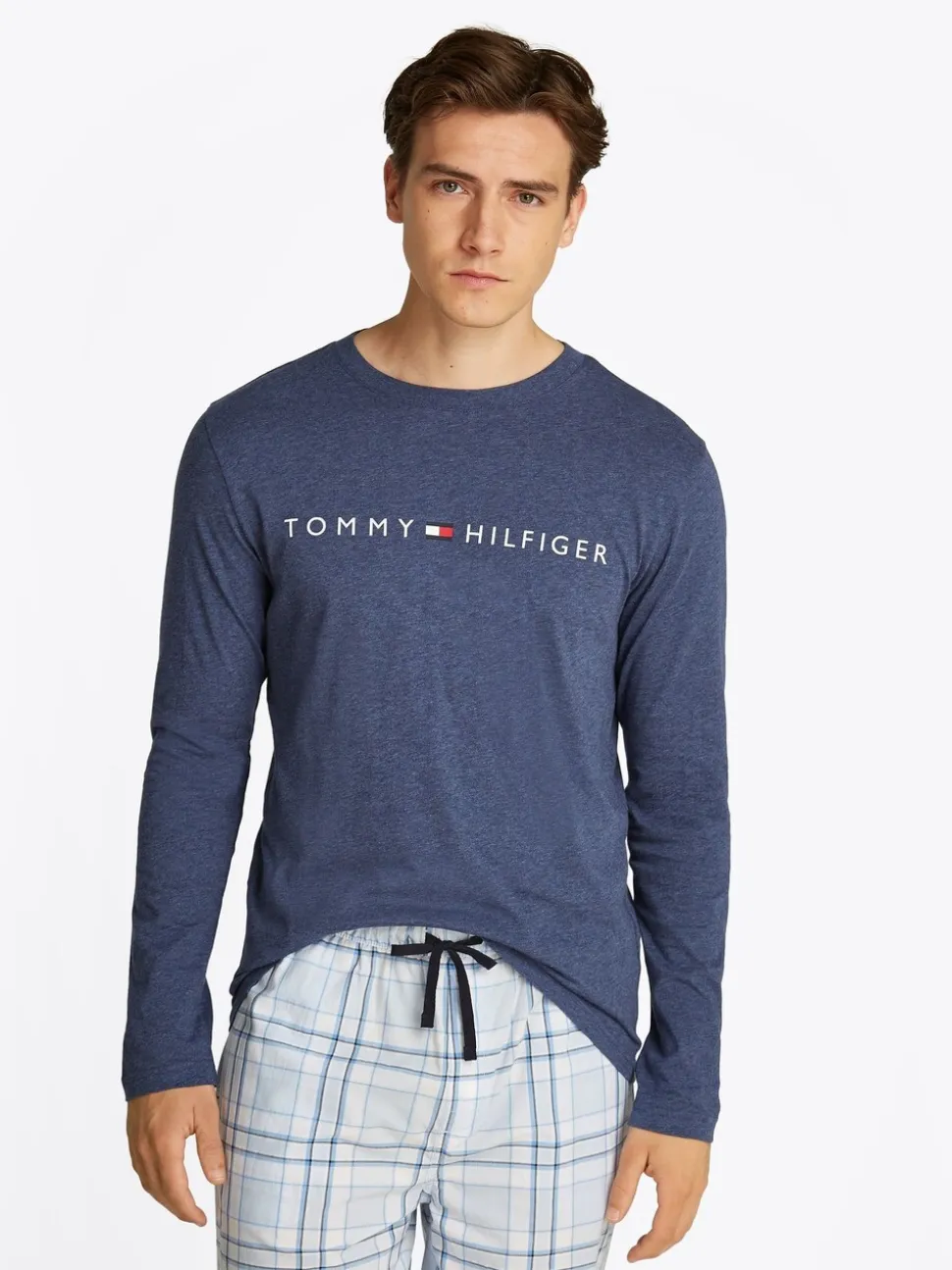 Tommy Hilfiger Blue Long Sleeve Pyjama T-Shirt
