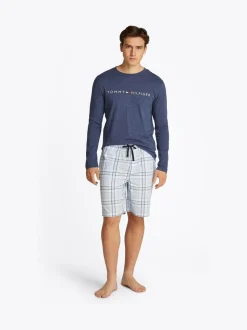 Tommy Hilfiger Blue Long Sleeve Pyjama T-Shirt