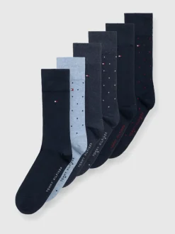 Tommy Hilfiger Blue Men Socks 6 Pack