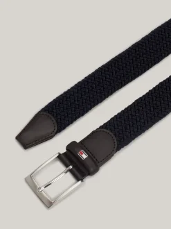 Tommy Hilfiger Blue New Adan Webbed Belt