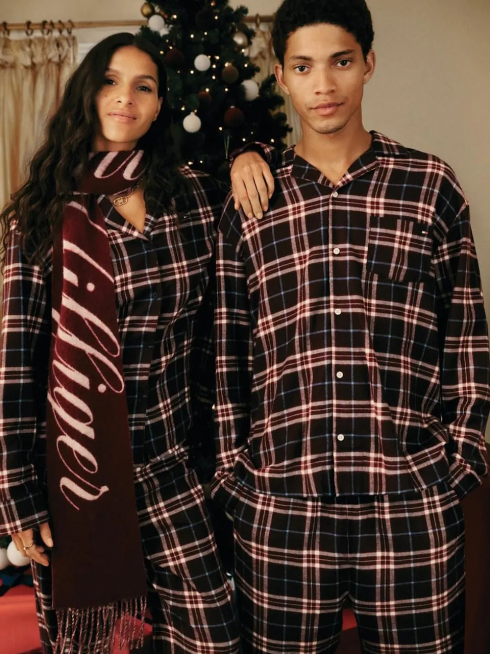Tommy Hilfiger Blue Original Flannel Relaxed Pyjamas