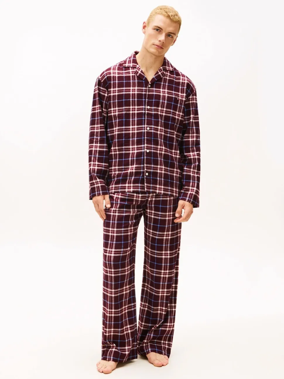 Tommy Hilfiger Blue Original Flannel Relaxed Pyjamas