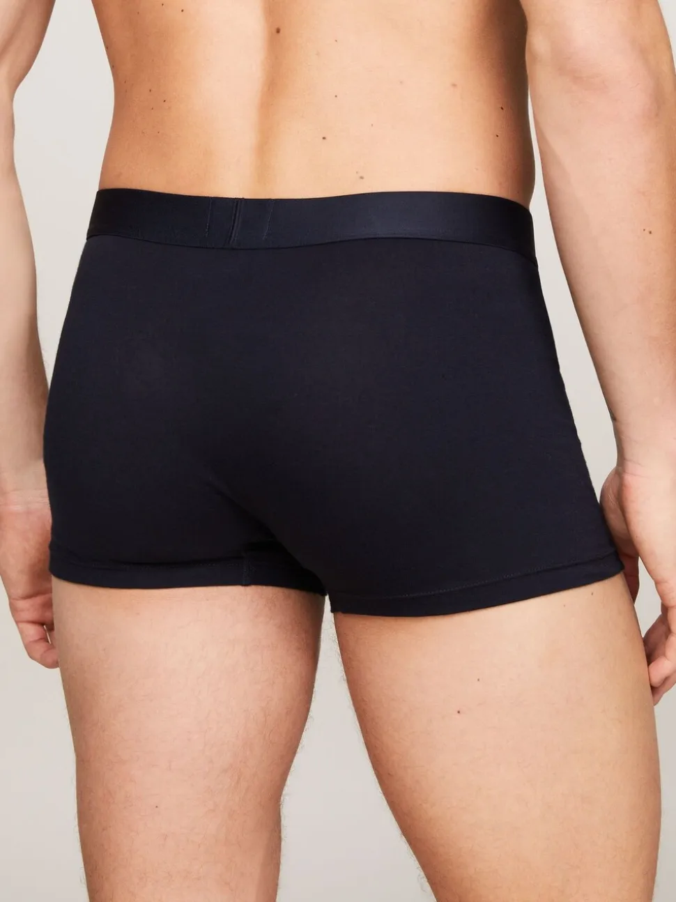 Tommy Hilfiger Blue Original Logo Waistband Trunks 3 Pack