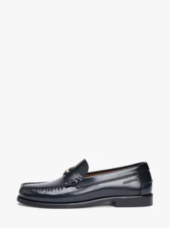 Tommy Hilfiger Blue Patent Leather Debossed Loafers