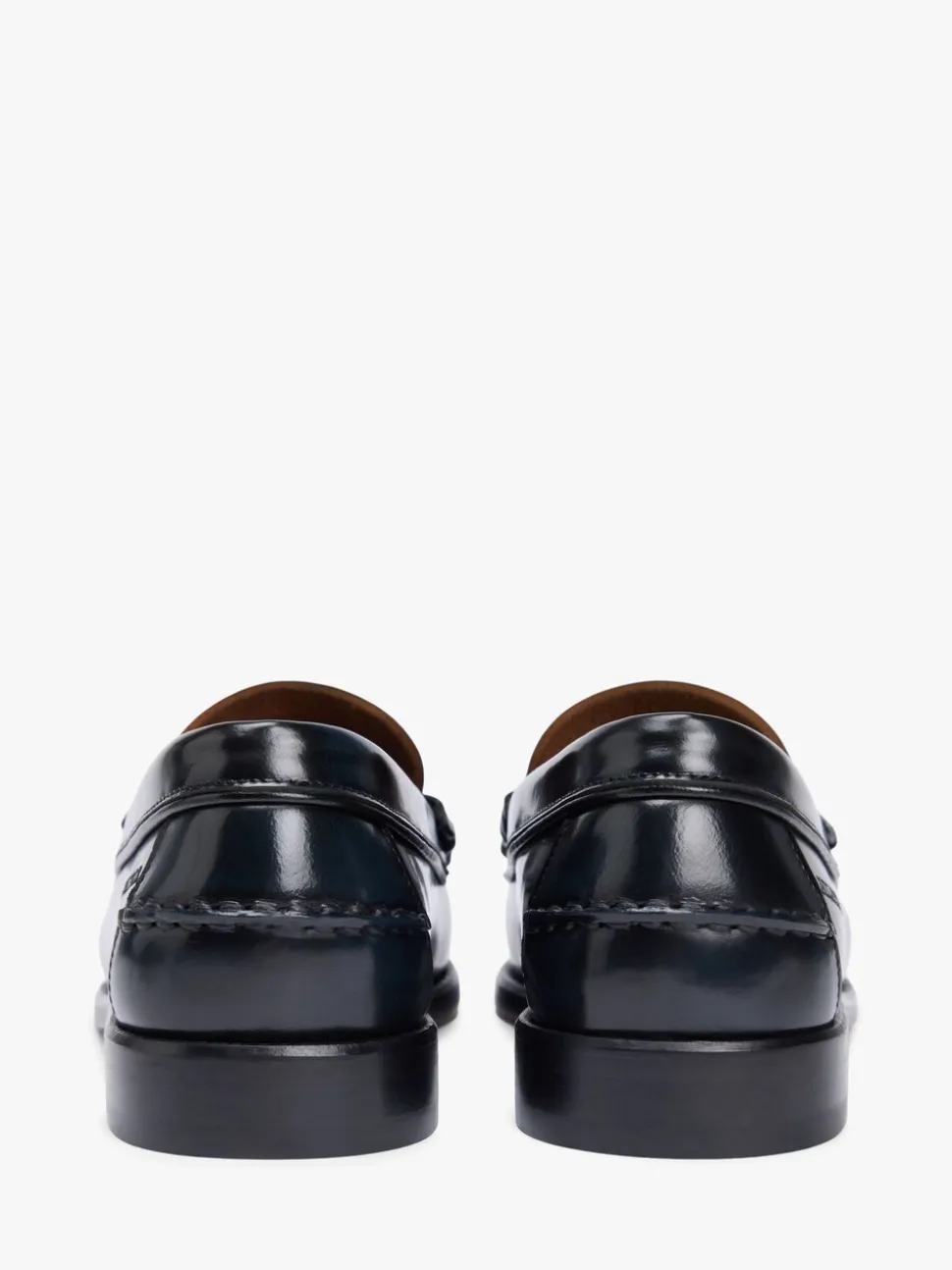 Tommy Hilfiger Blue Patent Leather Debossed Loafers