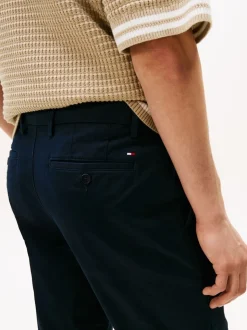 Tommy Hilfiger Blue Slim Bleecker Flex Chinos