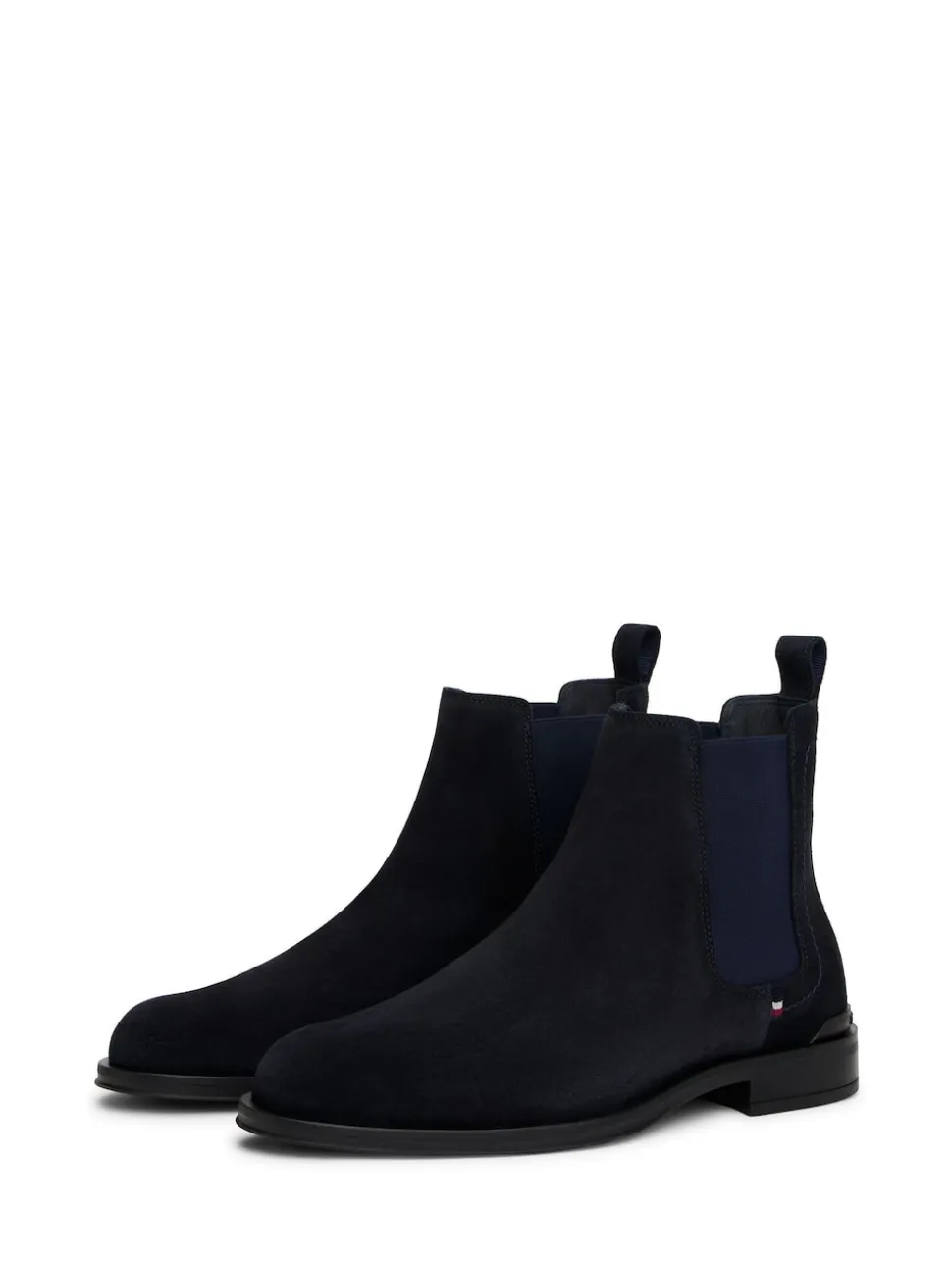 Tommy Hilfiger Blue Suede Chelsea Boots
