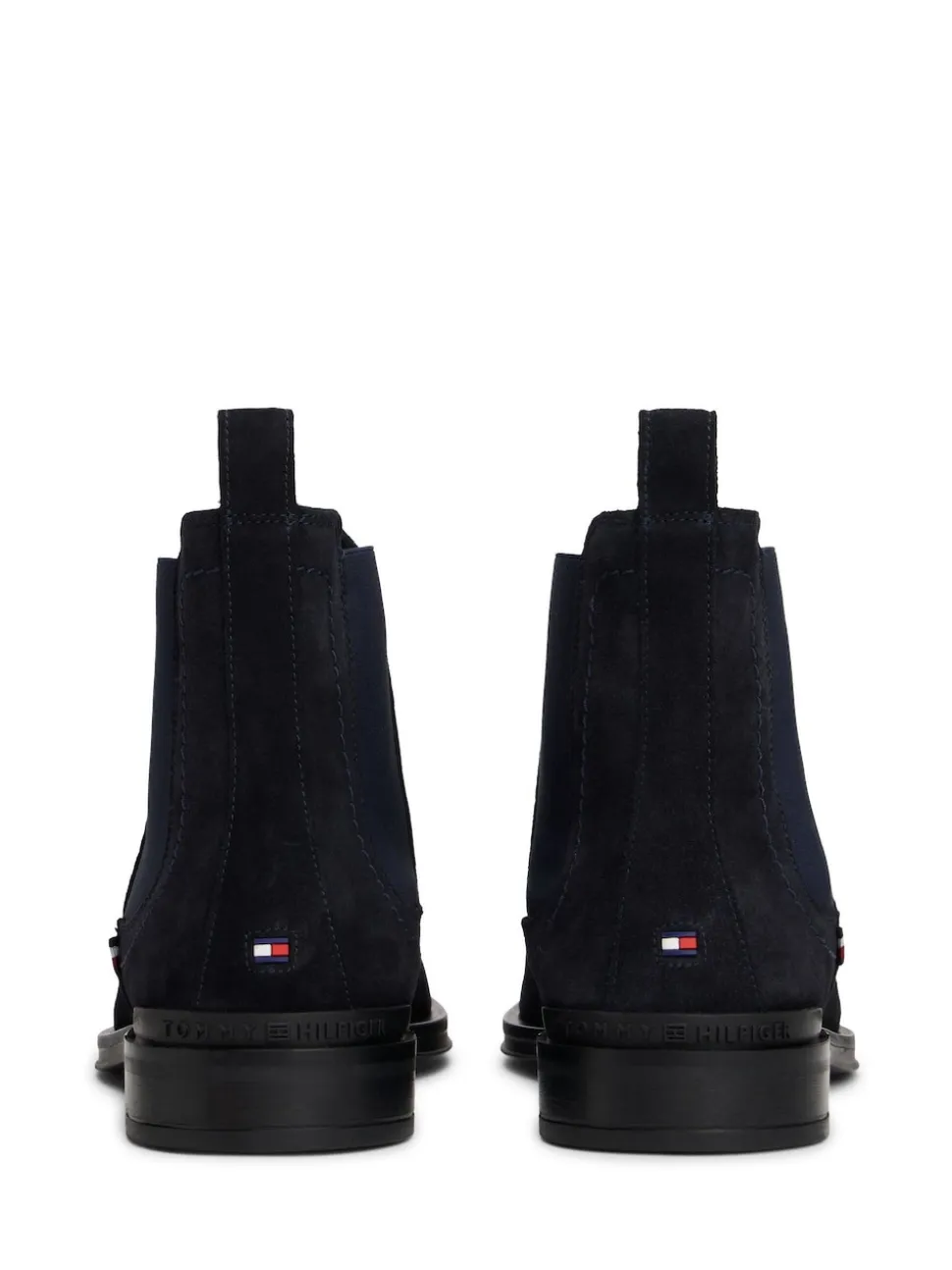 Tommy Hilfiger Blue Suede Chelsea Boots