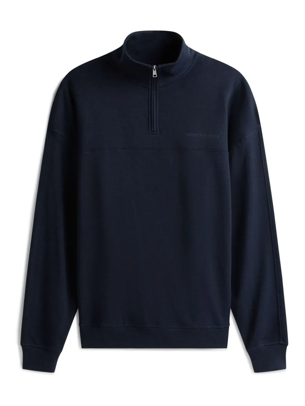Tommy Hilfiger Blue TH Original Half-Zip Lounge Jumper