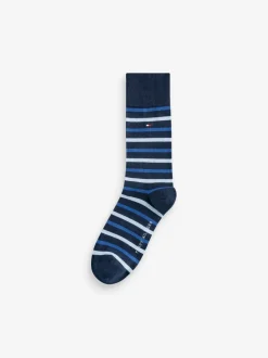 Tommy Hilfiger Blue Tommy Hilfiger Mens Blue Socks 5 Pack