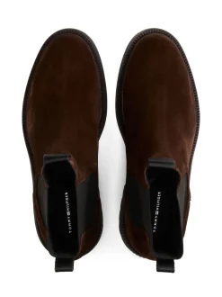 Tommy Hilfiger Brown Lightweight Suede Chelsea Boots