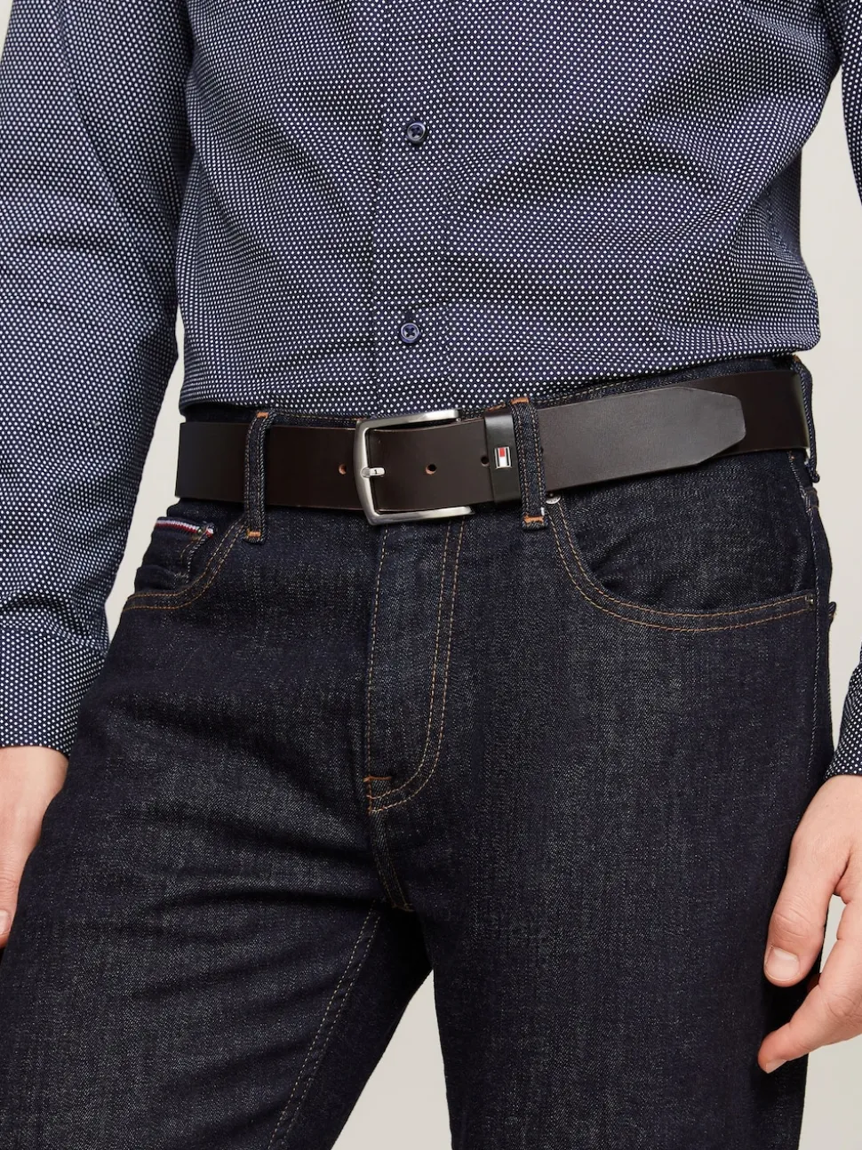 Tommy Hilfiger Brown New Denton Belt