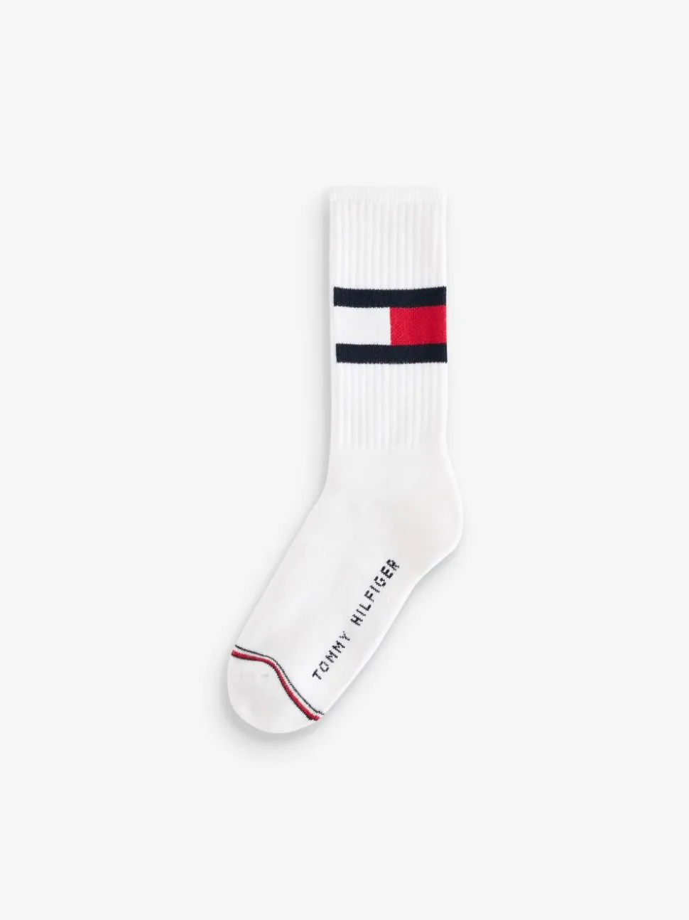 Tommy Hilfiger Flag White Socks 2 Pack