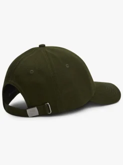 Tommy Hilfiger Green Logo Embroidery Twill Six-Panel Baseball Cap
