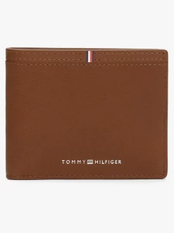 Tommy Hilfiger Purple Corporate Logo Leather Credit Card Wallet